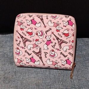 mini wallet with paris print semi new purse